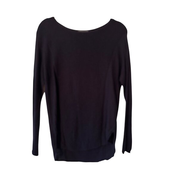 Vince Navy Wool Cashmere Boat Neck Sweater - Picture 2 of 11